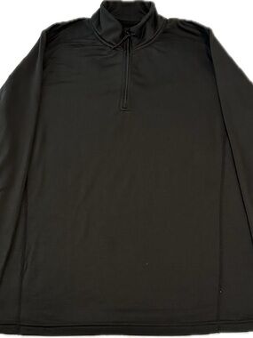 Black Quarter-Zip Pullover
